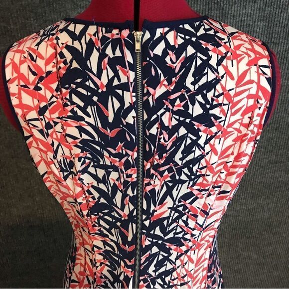 Gabby Skye Dress Women Sz 6P Multi-Colored Floral Sleeveless Exposed Back Zipper - Picture 5 of 8